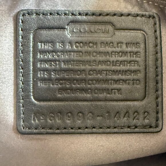 COACH Penelope Signature Navy & Gray Shoulder Bag 14422 - Picture 5 of 10